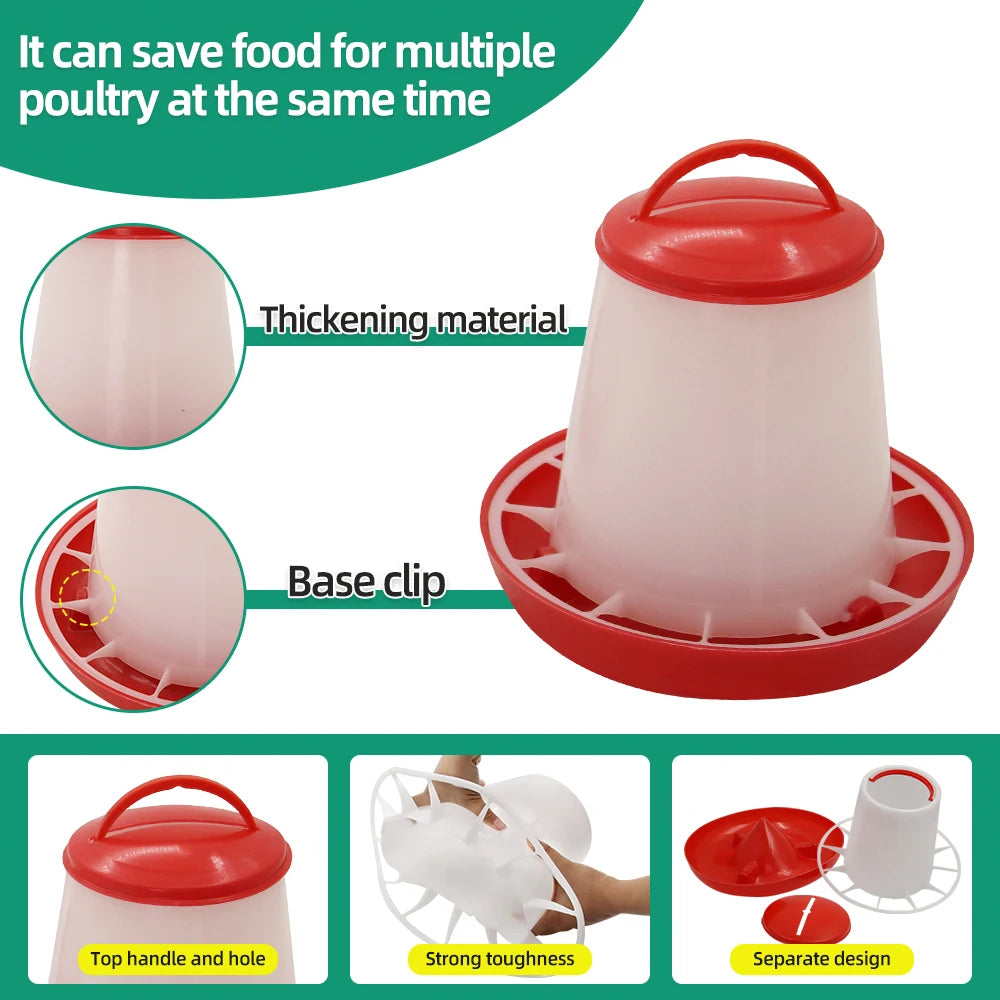 Distributore automatico di cibo e acqua per galline 3L/3kg – contenitore…