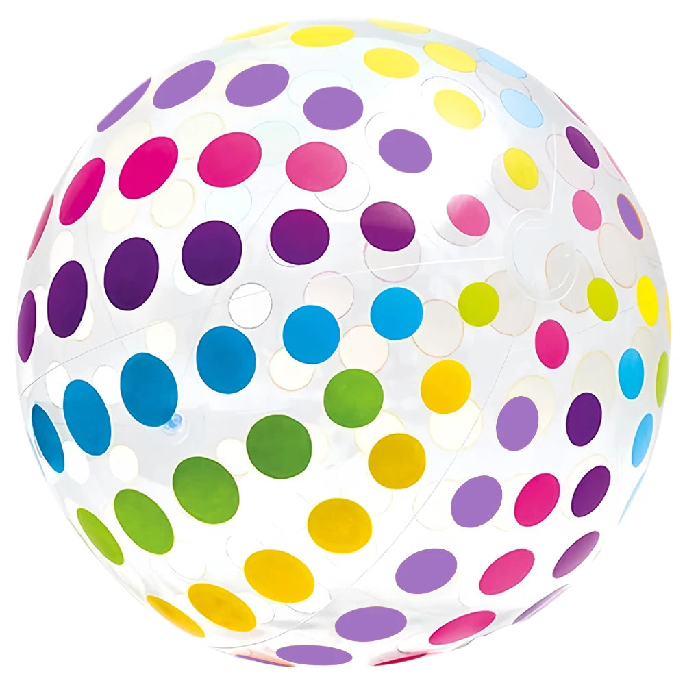 Palla gonfiabile 15,35'' a strisce colorate – spiaggia, piscina e feste