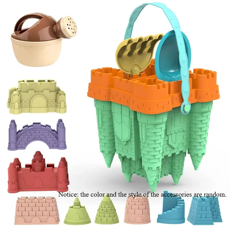 Set da Spiaggia Castello con Secchiello e Palette – Gioco di Sabbia per Bambini