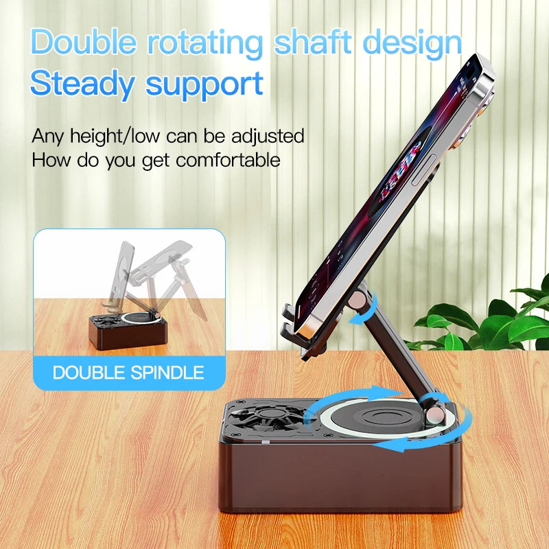 Altoparlante Bluetooth 3-in-1 con supporto, power bank 1200 mAh e design…