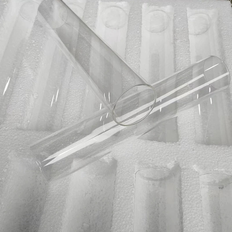 Set da 10 tubi di vetro trasparente 25 cm per porta candele matrimonio