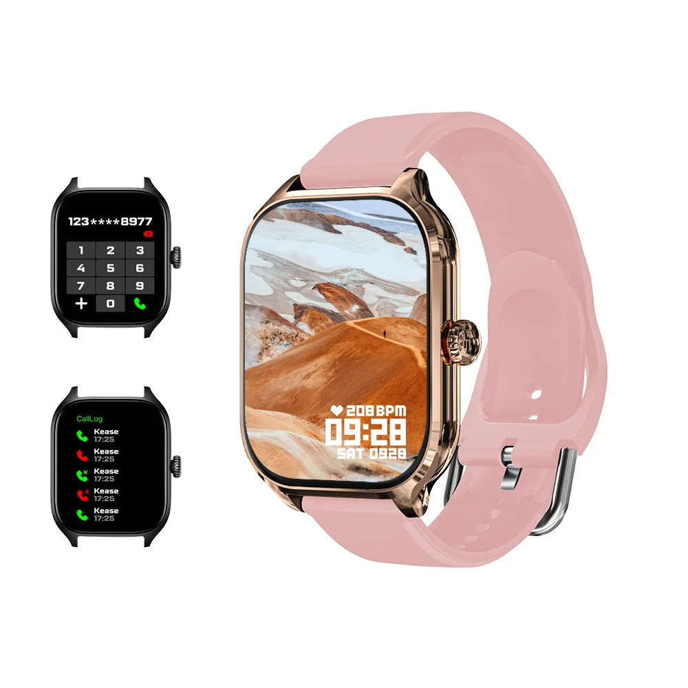 Smartwatch con display 2.01" e risposta chiamate – fitness e salute