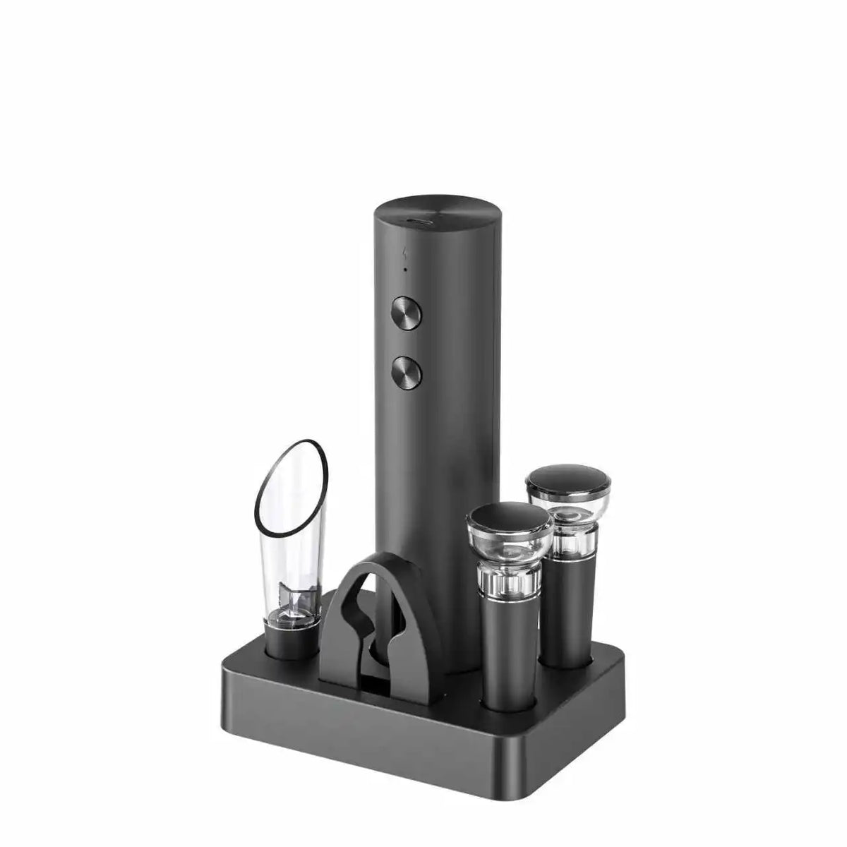 Apribottiglie Elettrico con Aeratore e Tappo Ermetico – Set Regalo Vino