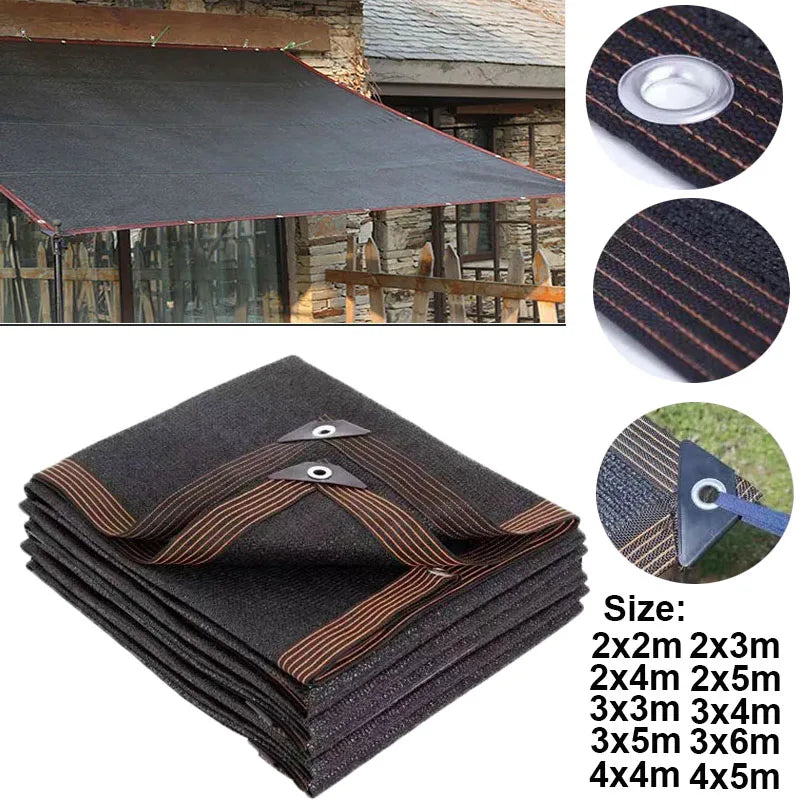 Outdoor Garden Shading Net, Terrace Awnings, Camping Shade Cover Mesh, UV Protection, HDPE Sunscreen Fabric, Shade