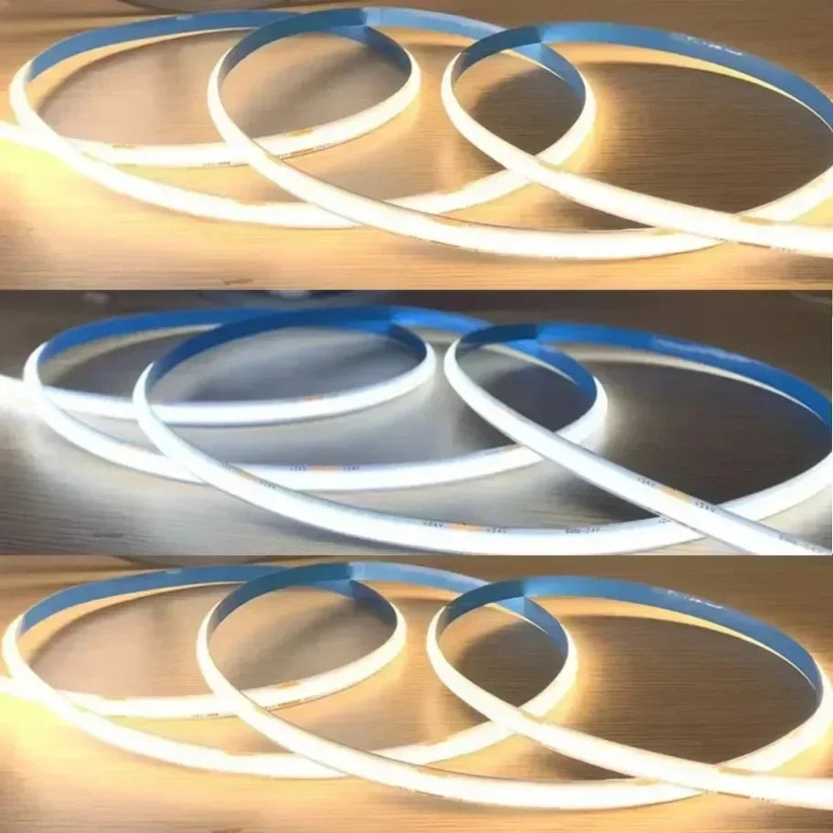 Striscia LED COB USB 5V dimmerabile, 320 LED/m, colori regolabili, 0,5‑5 m