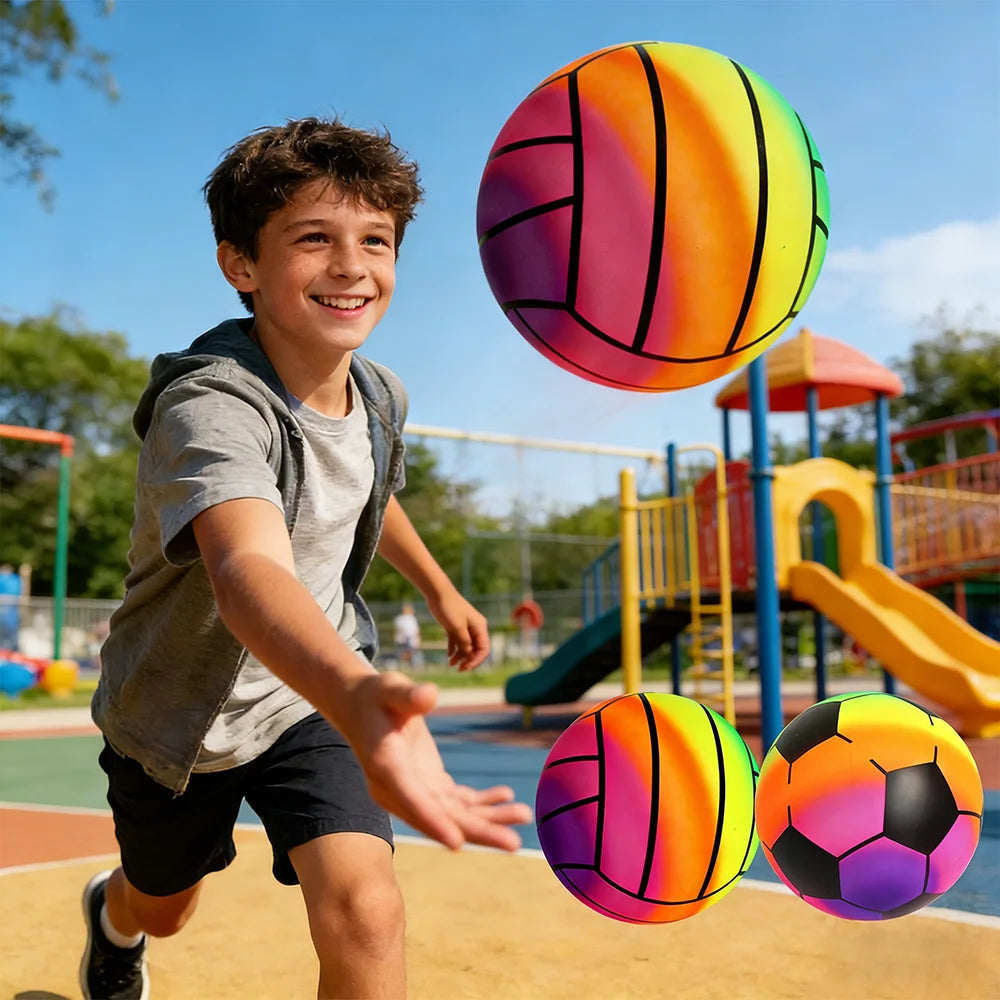 Palla Gonfiabile da 22 cm Rainbow Gradient per Gioco all'Aperto – Unisex