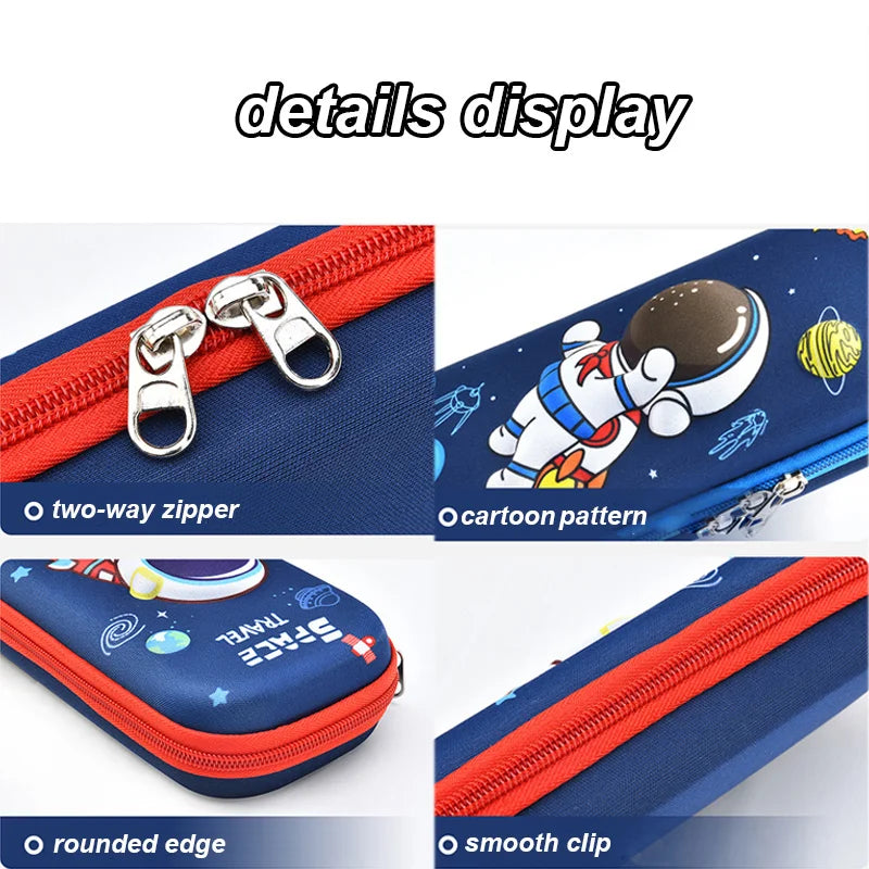 Astuccio 3D Kawaii in EVA, grande capacità, impermeabile, leggero per scuola