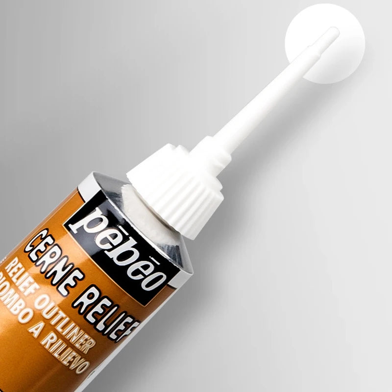 PEBEO Glass Acrylic Paint Outliner 20ML Waterproof Acrylic Paint Tube for Wood Canvas Fabric Painting Glass Pigment Art Supplies