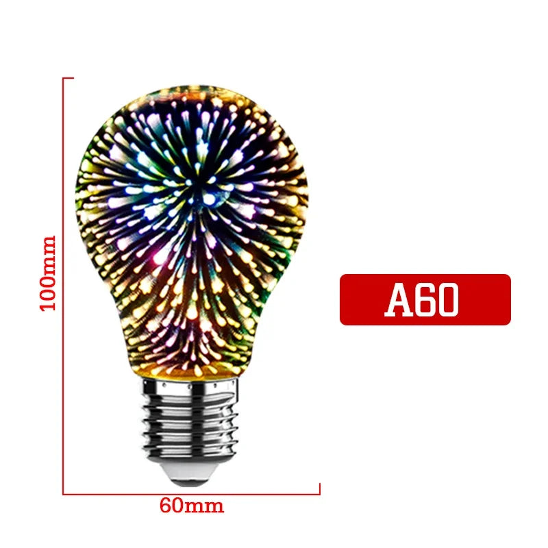 Lampadina LED Edison 3D Colorata E27 4W 360°