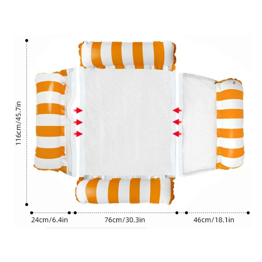 Matelas gonflable pliable pour piscine et mer – fauteuil flottant à…