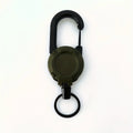 1/2/4 pcs Extendable Retractable Keychain Badge Reel with Heavy‑Duty Clip and Carabiner – Ideal for Men’s Outdoor Bags