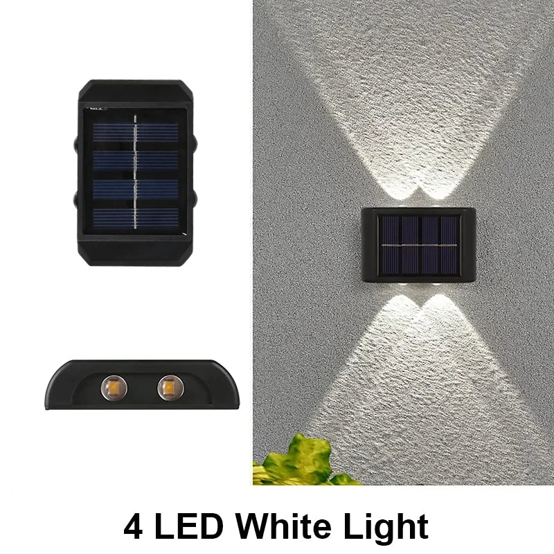 Lampada da Parete Solare per Esterni – LED Impermeabile, Design Moderno, 4/6/8…