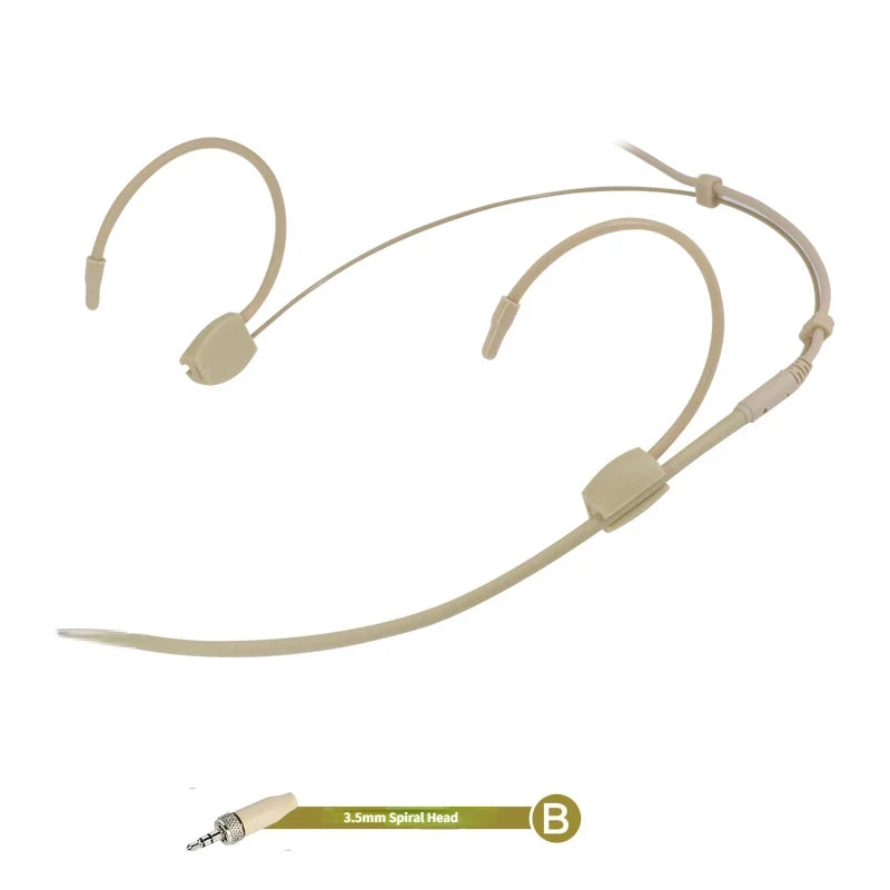 Cuffia con microfono omnidirezionale – compatibile con Sennheiser, Shure, AKG,…