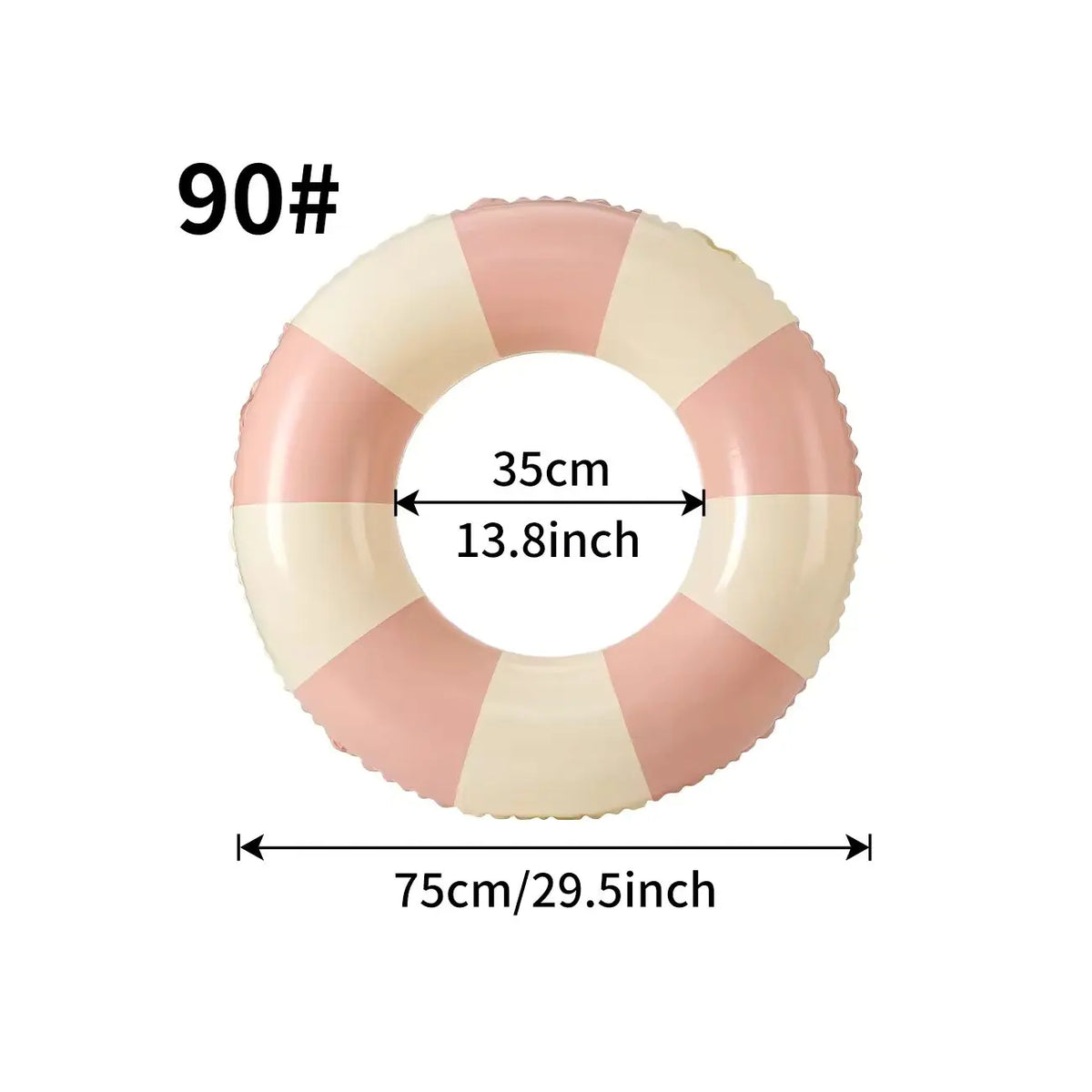 Anello gonfiabile da nuoto a righe classiche – ideale per mare e piscina