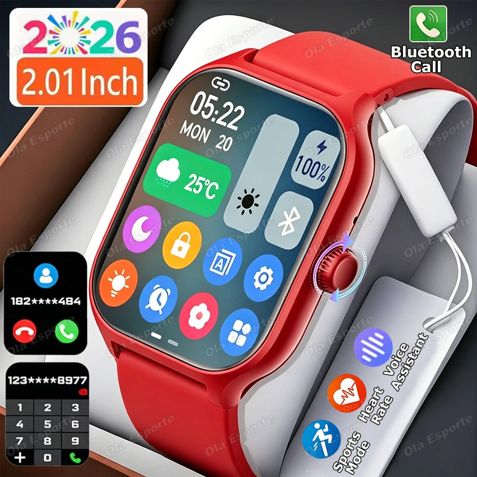 Smartwatch 2026 con ECG, Monitor Cardio, Oxygen, GPS e Chiamate Bluetooth
