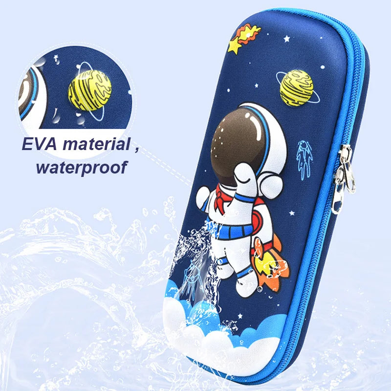 Astuccio 3D Kawaii in EVA, grande capacità, impermeabile, leggero per scuola