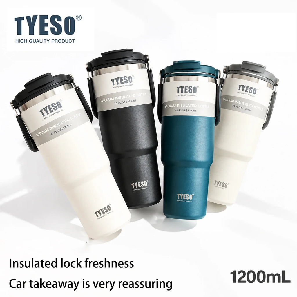 Thermos in acciaio inox 600‑1200 ml con doppio isolamento e tappo multifunzione