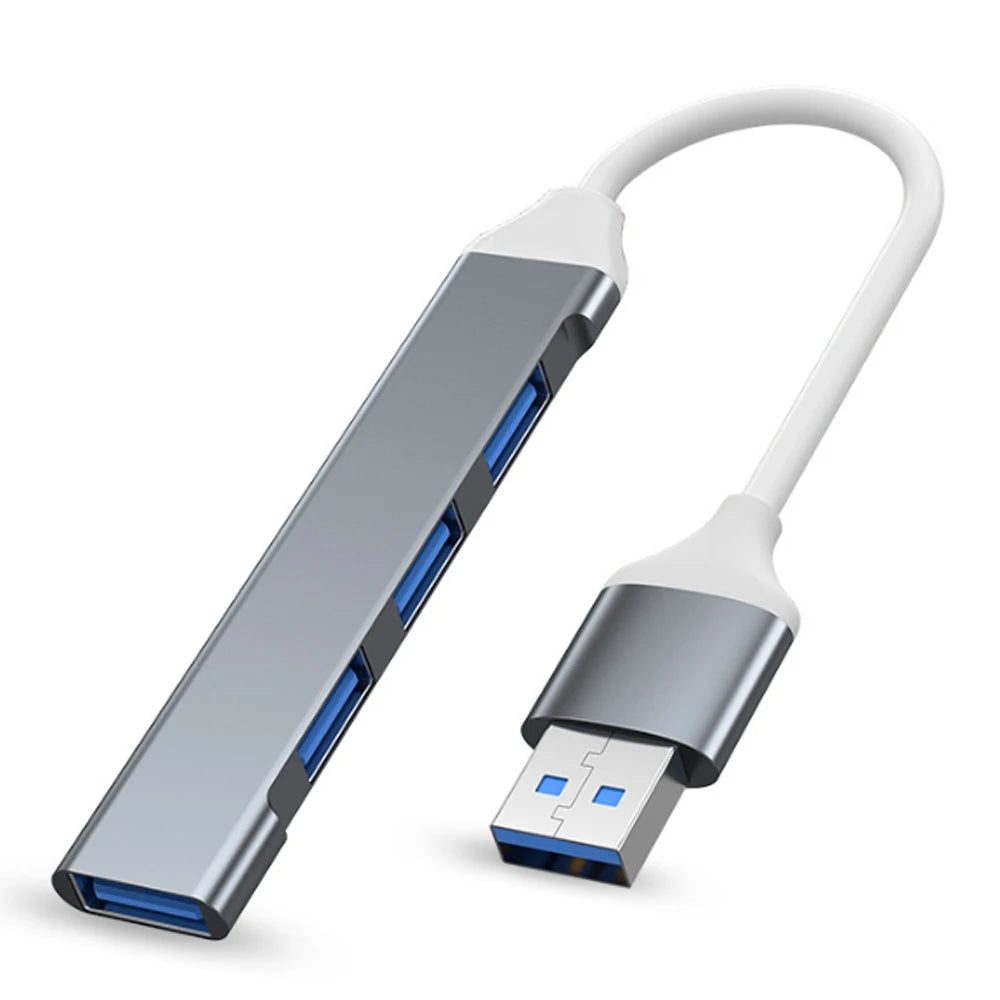 Hub USB‑C 4 porte USB 2.0 OTG – Compatibile con Xiaomi, Lenovo, MacBook, Air