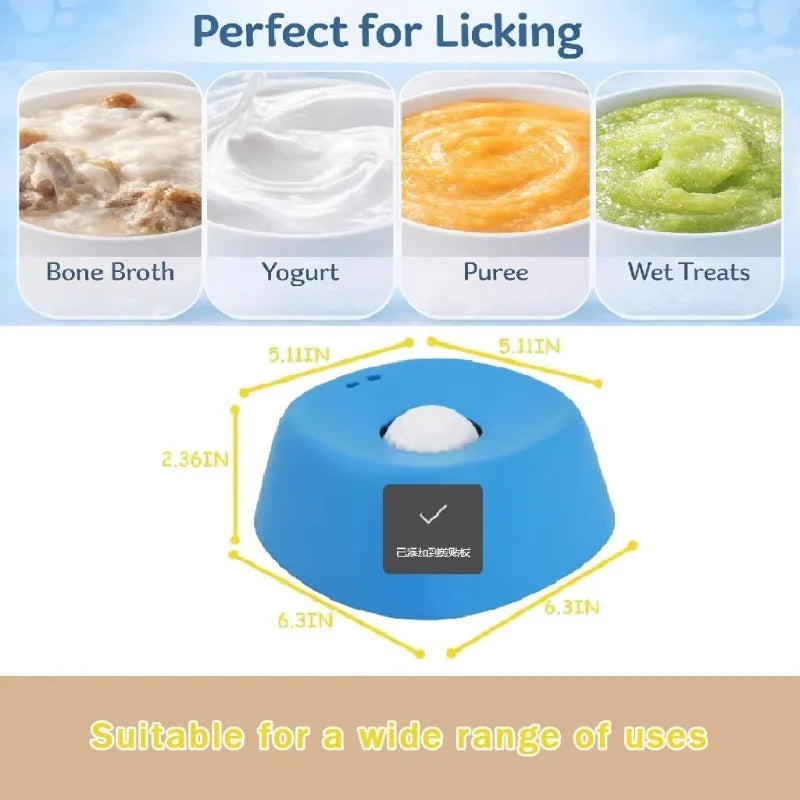 Ciotola lenta anti-soffocamento per cani e gatti – snack liquidi, yogurt, ossa