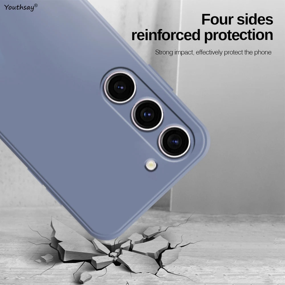 For Samsung Galaxy A16 Case Cover Samsung Galaxy A17 A16 A56 A36 A15 Funda Coque Soft Original Liquid Silicone Case Samsung A16