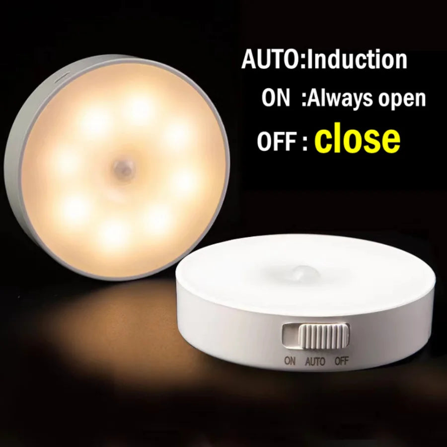 Lampada LED a Sensore di Movimento ricaricabile USB per camera, scale e armadi