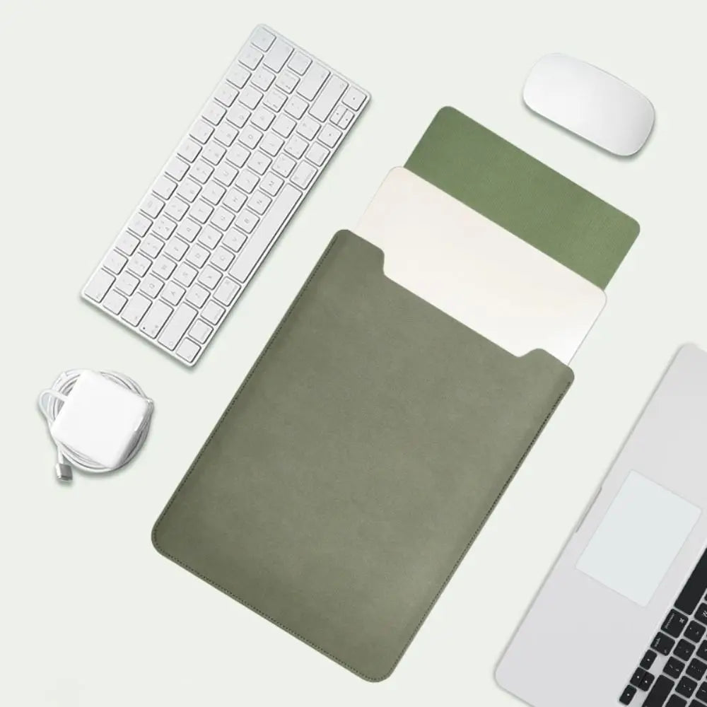 Cover Protettiva per Laptop 13-15 Pollici, Sleeve Ultra Sottile in PU Leather