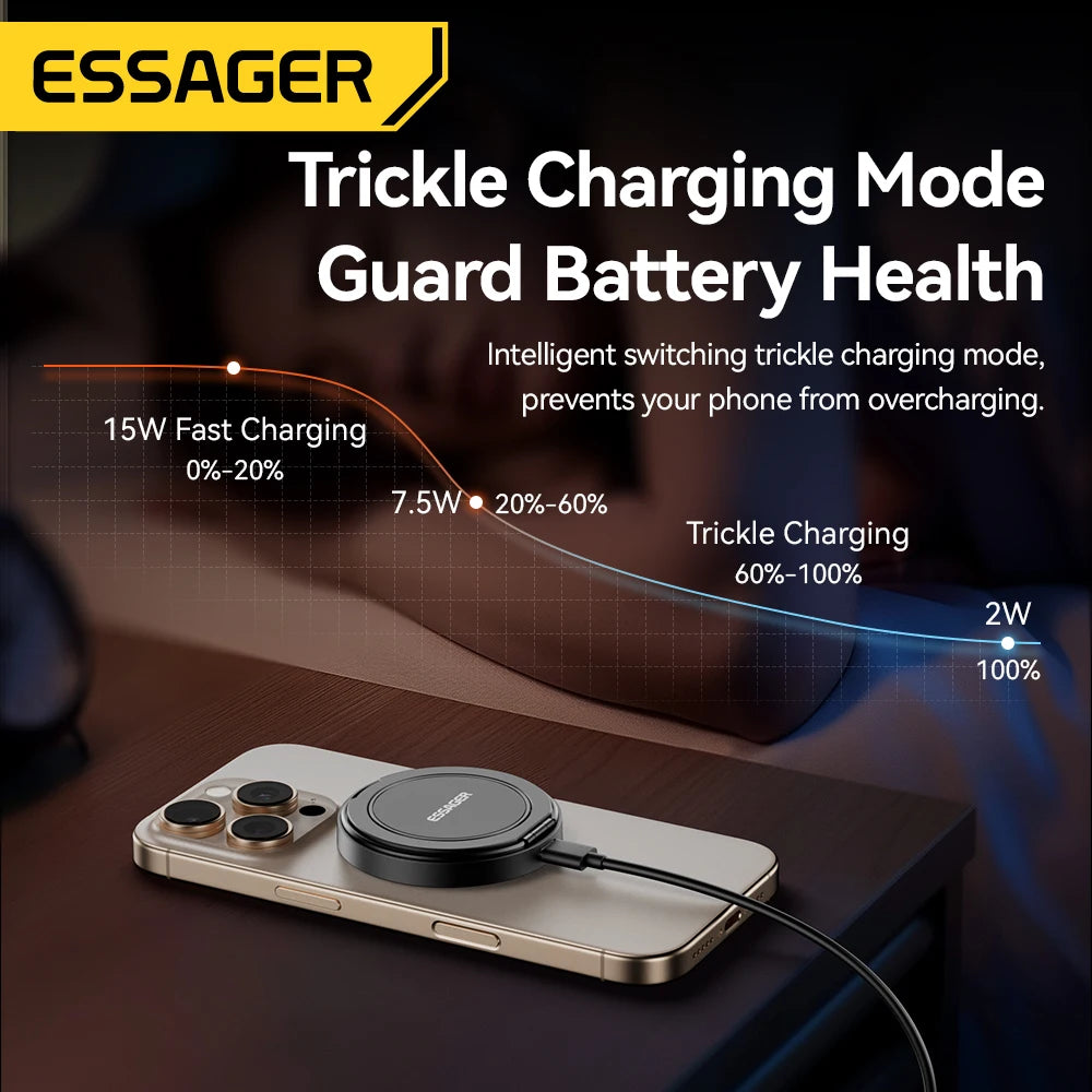 Ricarica wireless magnetica 15W – Supporto rapido per iPhone, Samsung e Xiaomi