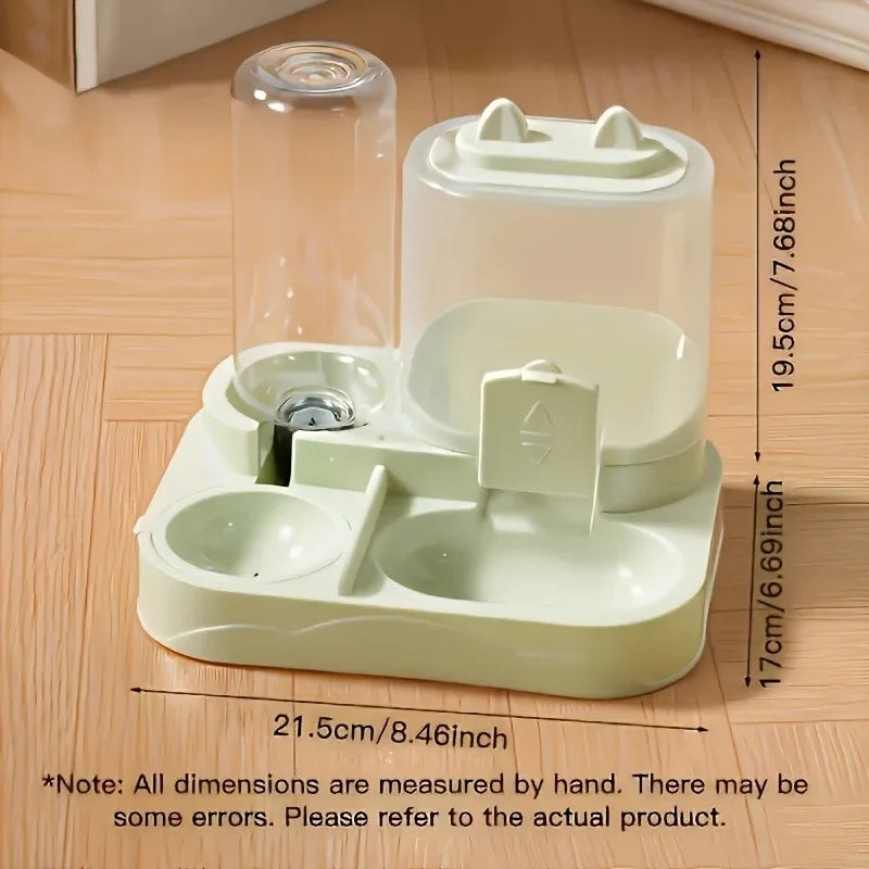 Distributore Cibo Automatico 2-in-1 per Gatti e Cani Piccoli