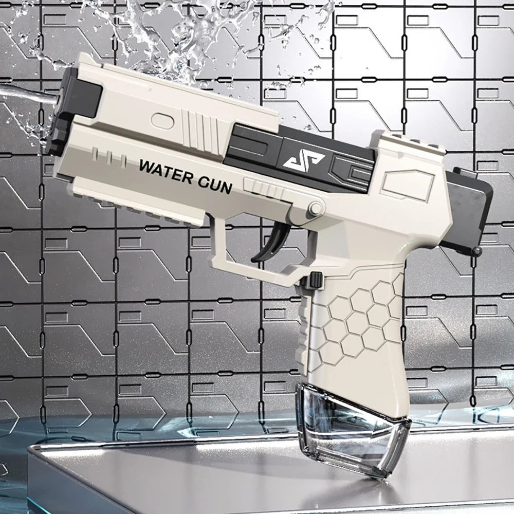Children Summer Magazine Clip Water Gun non Electric Pistol High-Pressure Full Automatic Shooting Water Beach Toy Gun For Kids