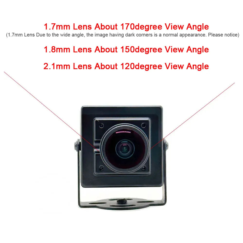 Webcam USB Mini HD 2K 4MP con angolo ampio 150° e lente 1.7‑2.1 mm, 30 fps