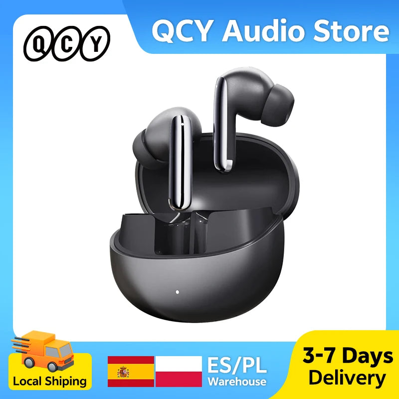 Auricolari true wireless con ANC adattivo 46 dB, Bluetooth 5.3, LDAC, 34h