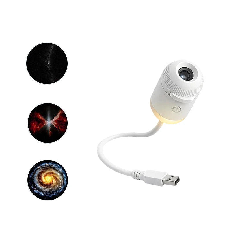 Proiettore Cielo Stellato USB Portatile — Atmosfera Galaxy per Party e Relax