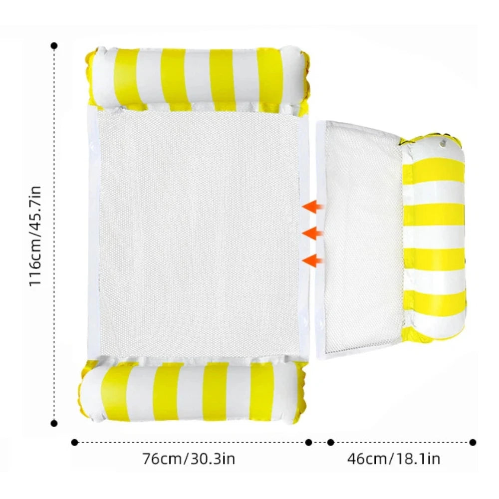 Matelas gonflable pliable pour piscine et mer – fauteuil flottant à…