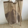 Mesh Beach Bag Lightweight, Breathable & Quick-Dry Travel Tote for Beach Trips Outdoor Activities, and Storage of Towels Toys