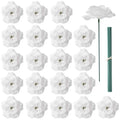 5/10/20Pcs 8cm Gold Blossom Silk Rose Artificial Flower Heads for Home Room Wedding Valentine's Day Decorations Fake Flowers