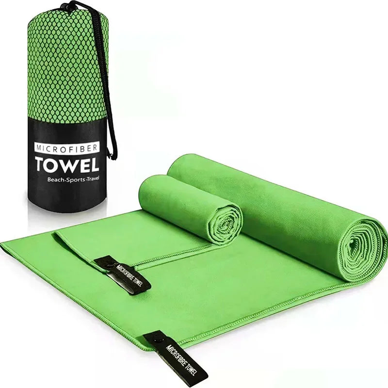 Asciugamano Sportivo Rapido 40x80/50x110 cm – Blu, Grigio, Verde, Arancione