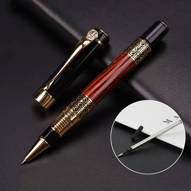 Metal Wood Grain Fountain Pen School Supplies Pens Student for Ballpoint Pen Stationery Supplies Fountain Pen High Quality