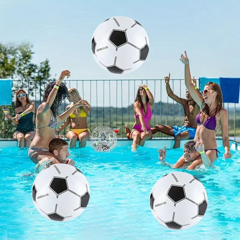 Ballon de football gonflable en PVC épais, ballon de plage gonflable, ballon de basket gonflable. Jouets pour fête à la piscine