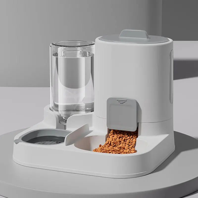 Distributore Automatico Acqua e Cibo per Gatti Gravity-Fed 1-Peck
