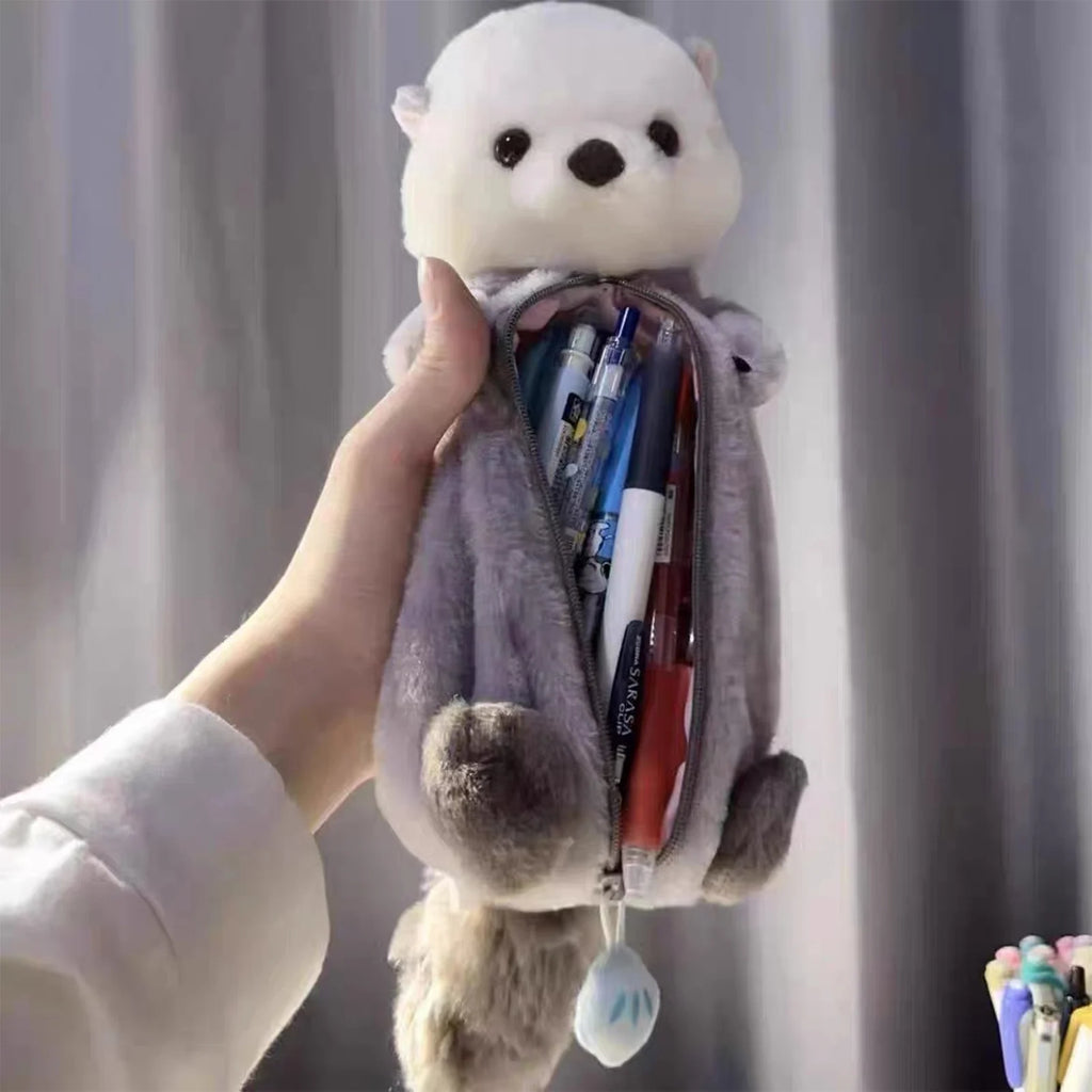 Portapenne in peluche a forma di nutrice – grande capacità, design kawaii