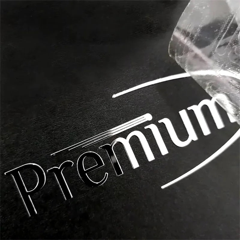 Sticker 3D personalizzati in oro o argento – stampa UV, varie forme e dimensioni