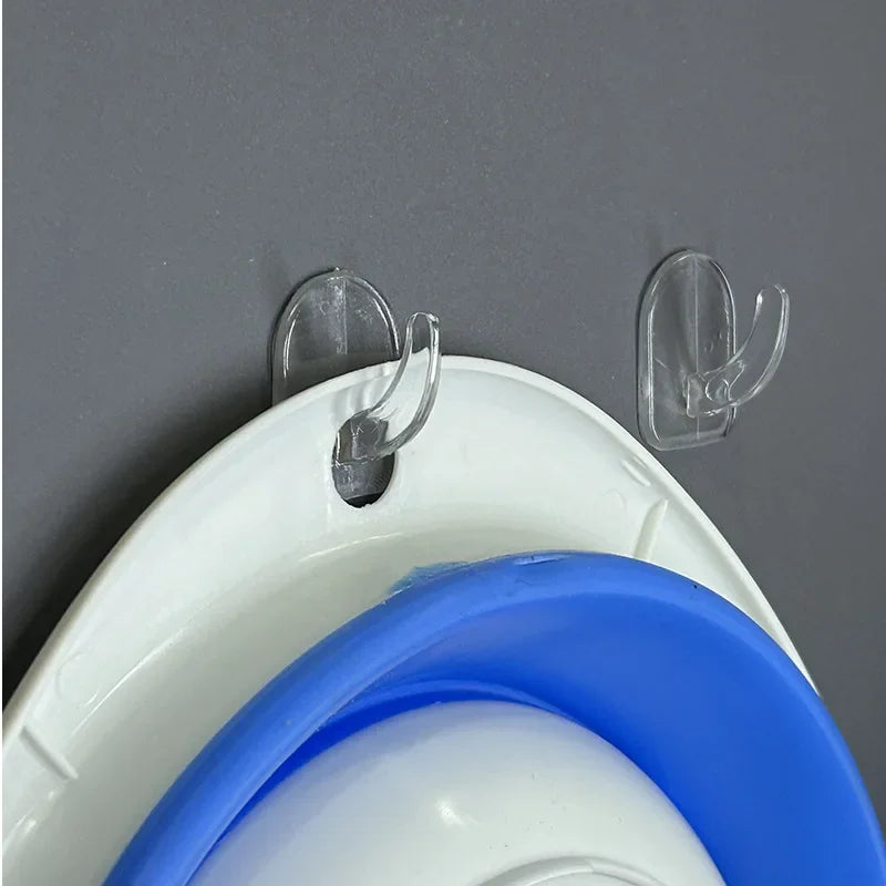 Mini Ganci Trasparenti Autoadesivi per Parete – Set da 10/20/30/50 Pezzi