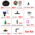 Irrigazione a goccia automatico 5‑50 m – Kit con gocciolatori rossi