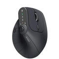 Mouse verticale wireless 2.4GHz e Bluetooth con LED e DPI 2400 ricaricabile