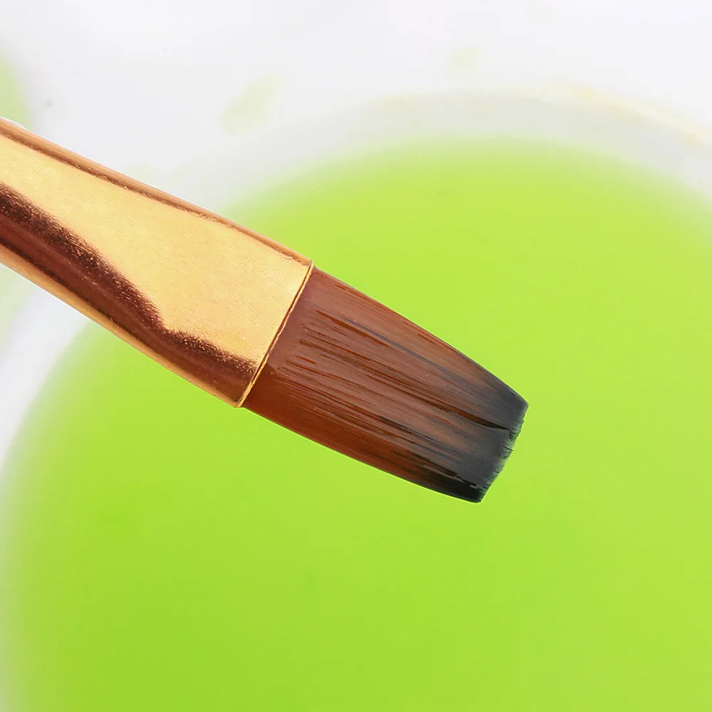 Set da 12 pennelli a setola di nylon per pittura ad olio, acrilico e acquerello