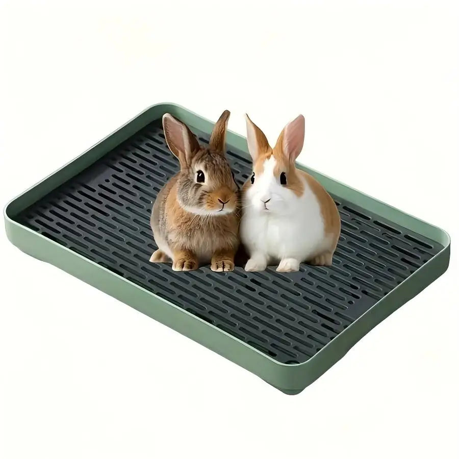 Vasca per lettiera per piccoli animali domestici – Design angolare in plastica…