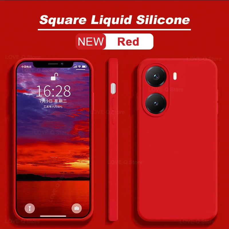 Cover Silicone Liquido Shockproof per Xiaomi Poco X7 X8 Pro Max