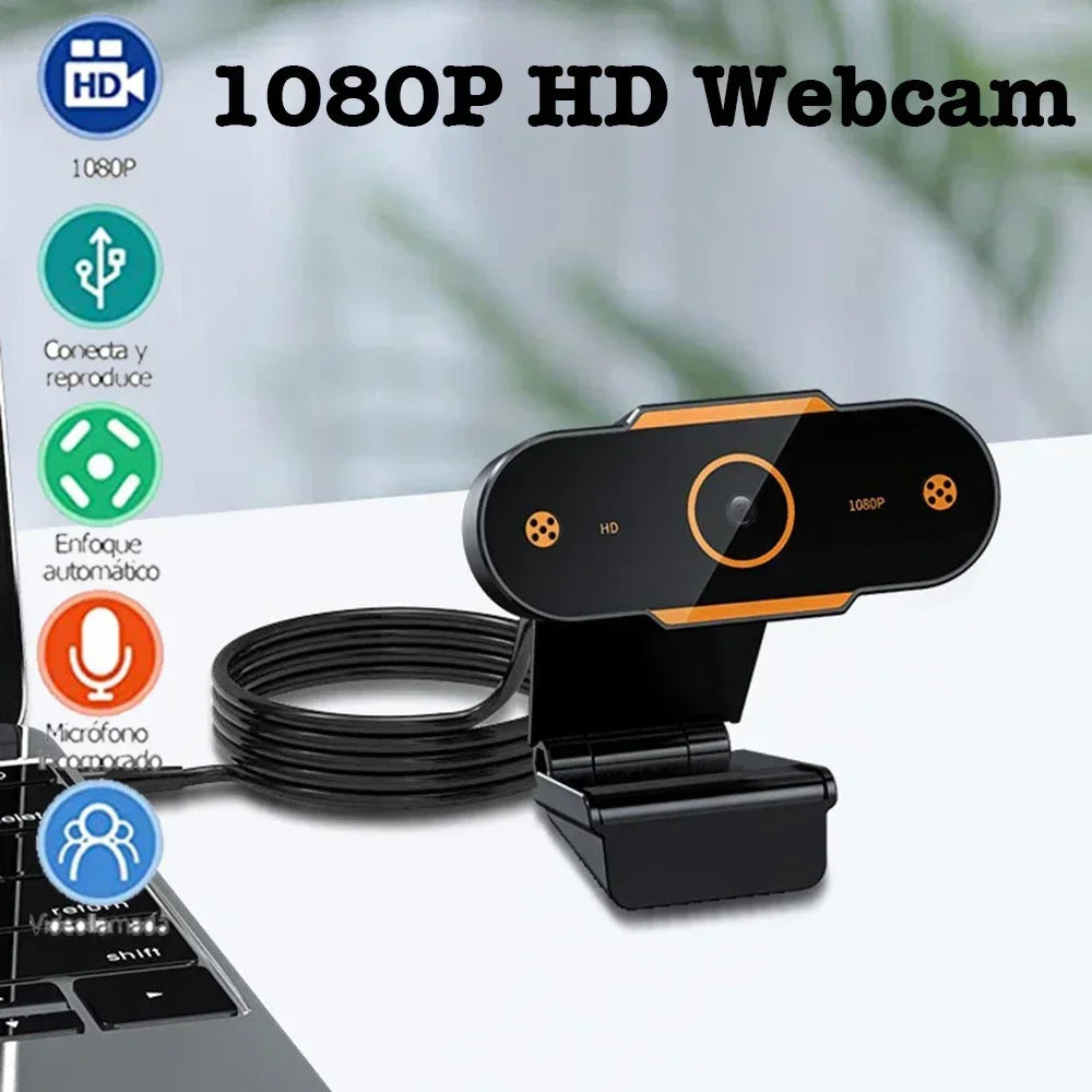 Webcam HD 1080p con autofocus, microfono a riduzione rumore e USB 2.0