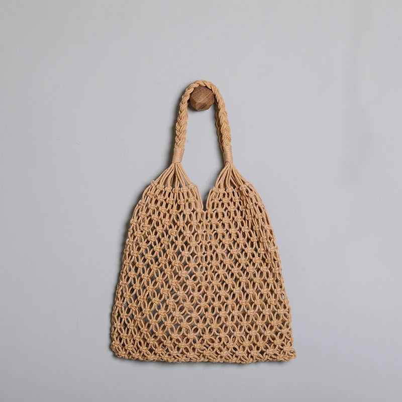 Borsa a Tracolla Boho in Paglia Intrecciata – Grande Tote Estiva