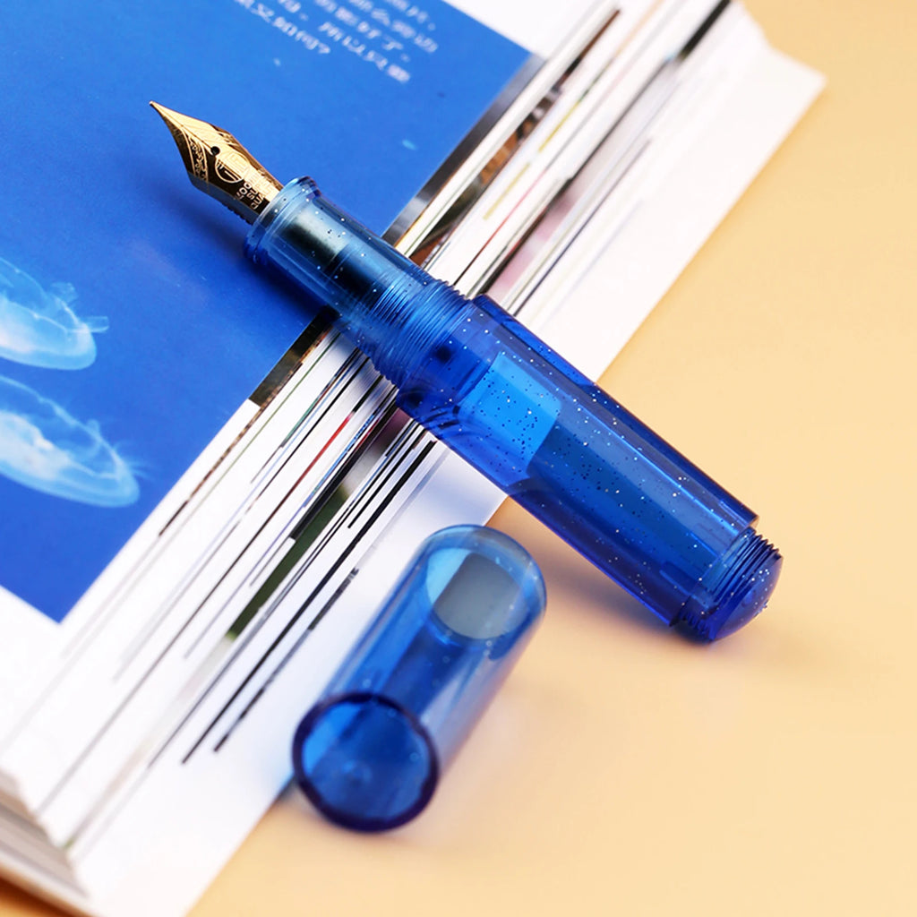 New Moonman Second Generation Wancai Fountain Pens Transparent Starry Sky Writing Ink Pen Macaron Maillard Brown Mini Pocket Pen